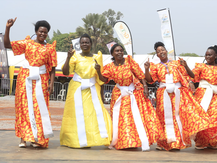 Women entertaining during the Women's Day Celebrations 2025 at Kayankwanzi District. Photo Source @ New Vision